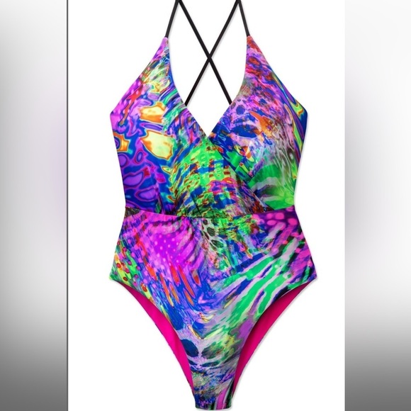 NWT Wet Swimwear Isla De Ibiza Elsa One-Piece Swimsuit
NEON-MULTI - Picture 4 of 16